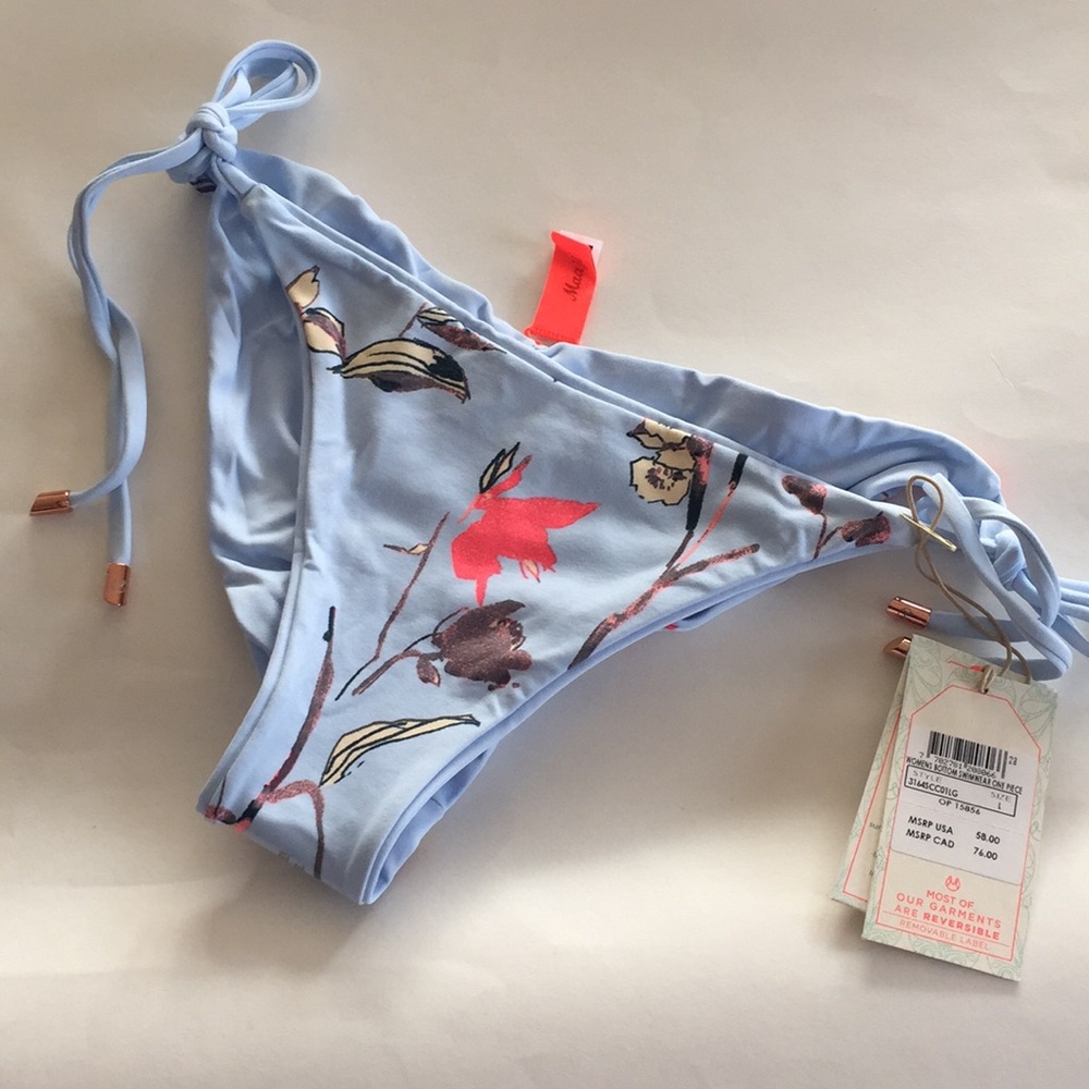 Maaji sunny reversible cheeky tie side bottoms